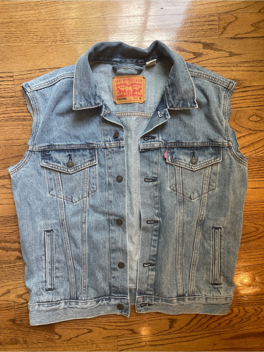 Levi's Light Blue Vintage-Inspired Denim Vest
